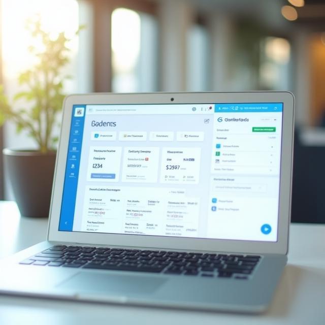 Egencia platform screenshot on laptop
